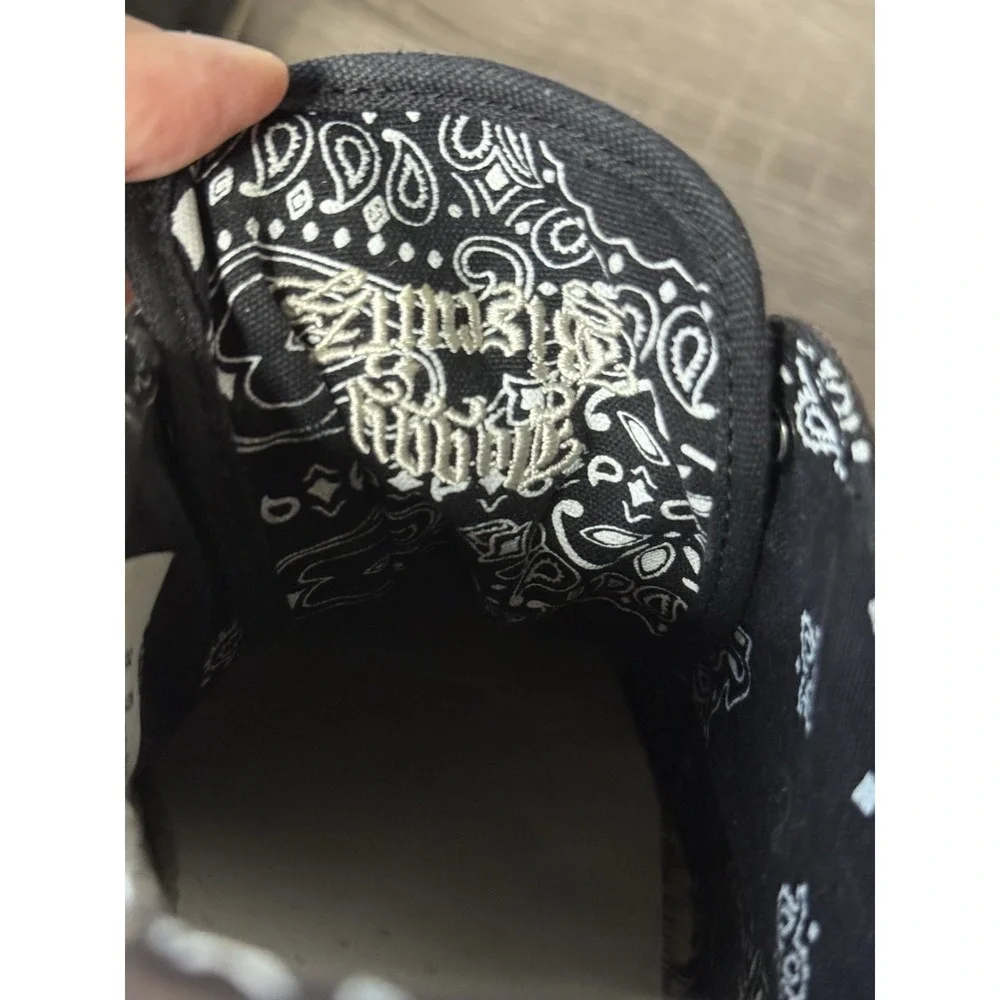 Vintage Snoop Dogg Snoopadoopa Men's 10 Black Bandana Sneakers Doggy Biscuitz